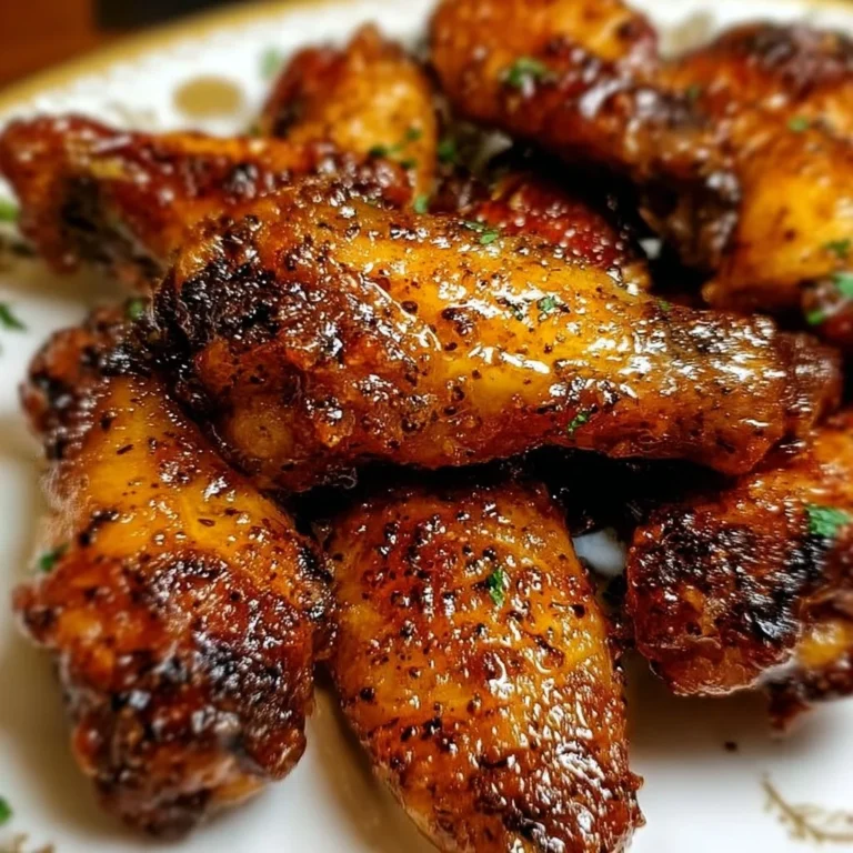 Delicious Brown Sugar Cajun Wings served with dipping sauce