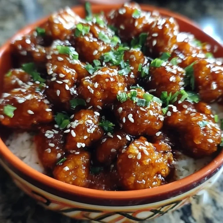 Crispy Chinese honey garlic chicken served on a plate with garnishes