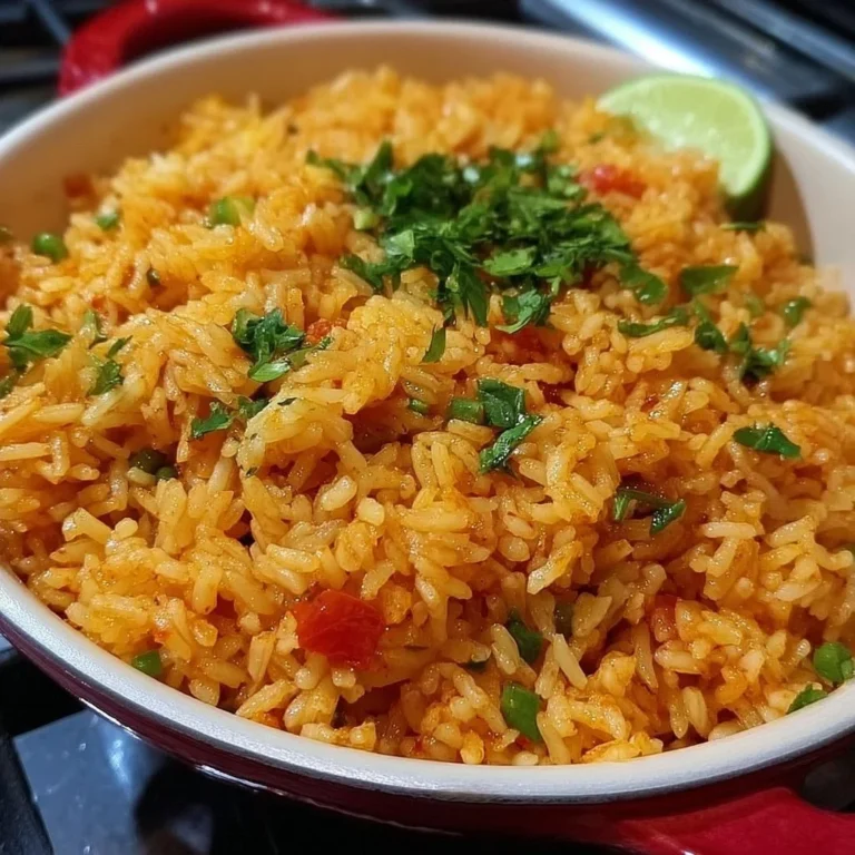 Delicious bowl of traditional Spanish Rice with vegetables and spices